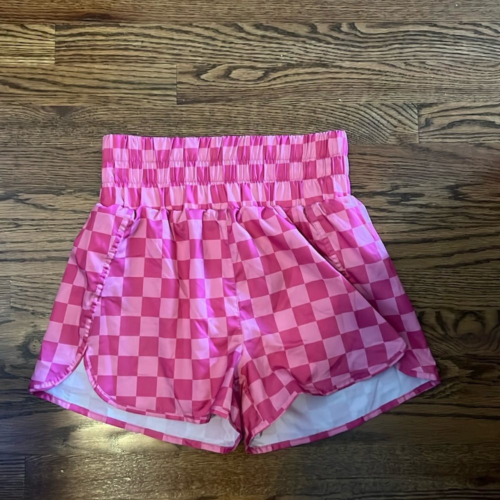 BRAND NEW! Pink Checkered Shorts